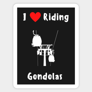 Ski gondola mountain altitude cable car and ski lift lover Sticker